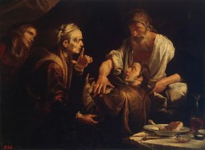 Isacco benedice Giacobbe