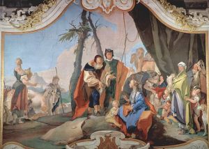 Tiepolo: Rachele nasconde gli idoli