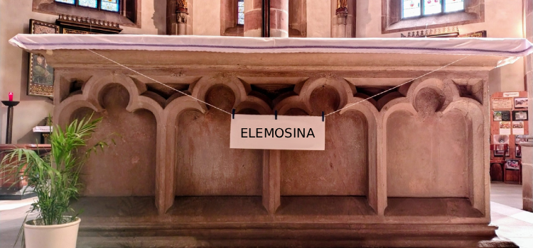 Altare Parrocchia Santo Spirito di Merano - Elemosina