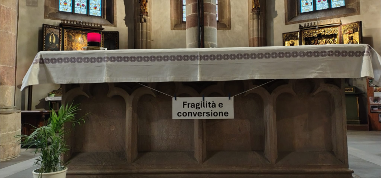 Altare Parrocchia Santo Spirito di Merano - Fragilità e conversione
